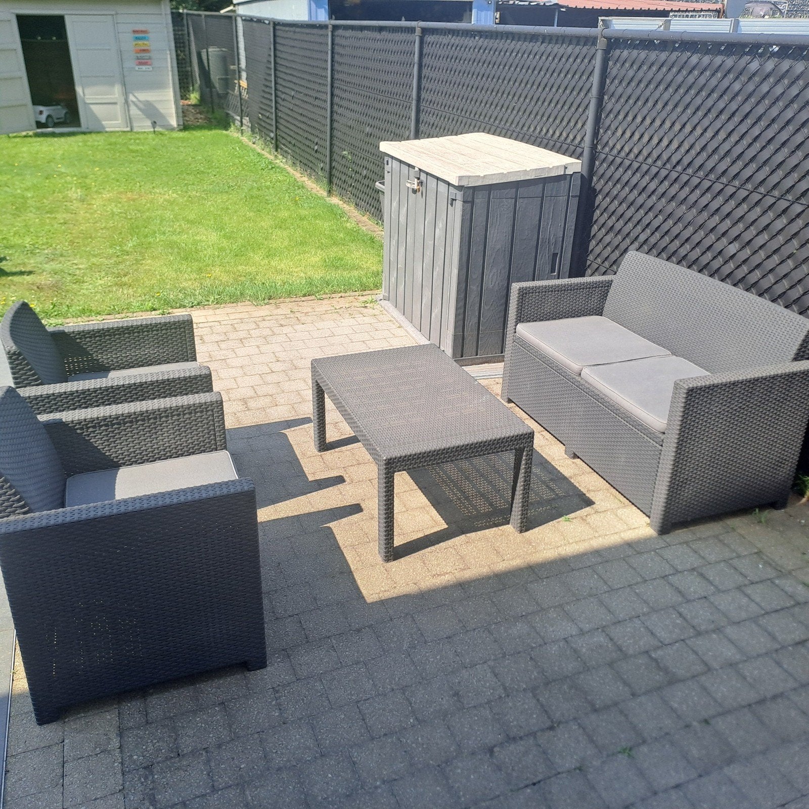 Lounge 4 personen, Ophalen, 4 zitplaatsen, Kunststof, Gebruikt