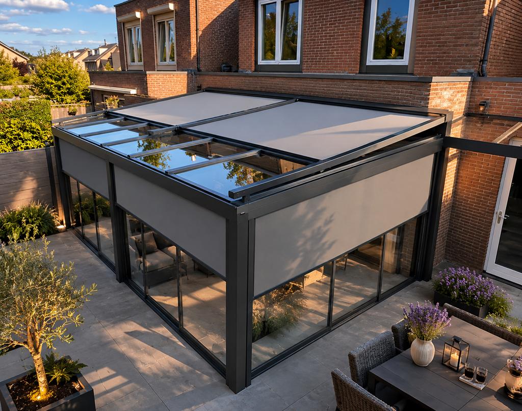 Op maat gemaakte zonwering voor maximaal comfort in uw tuin, Ophalen, Nieuw, Screen, Elektrisch
