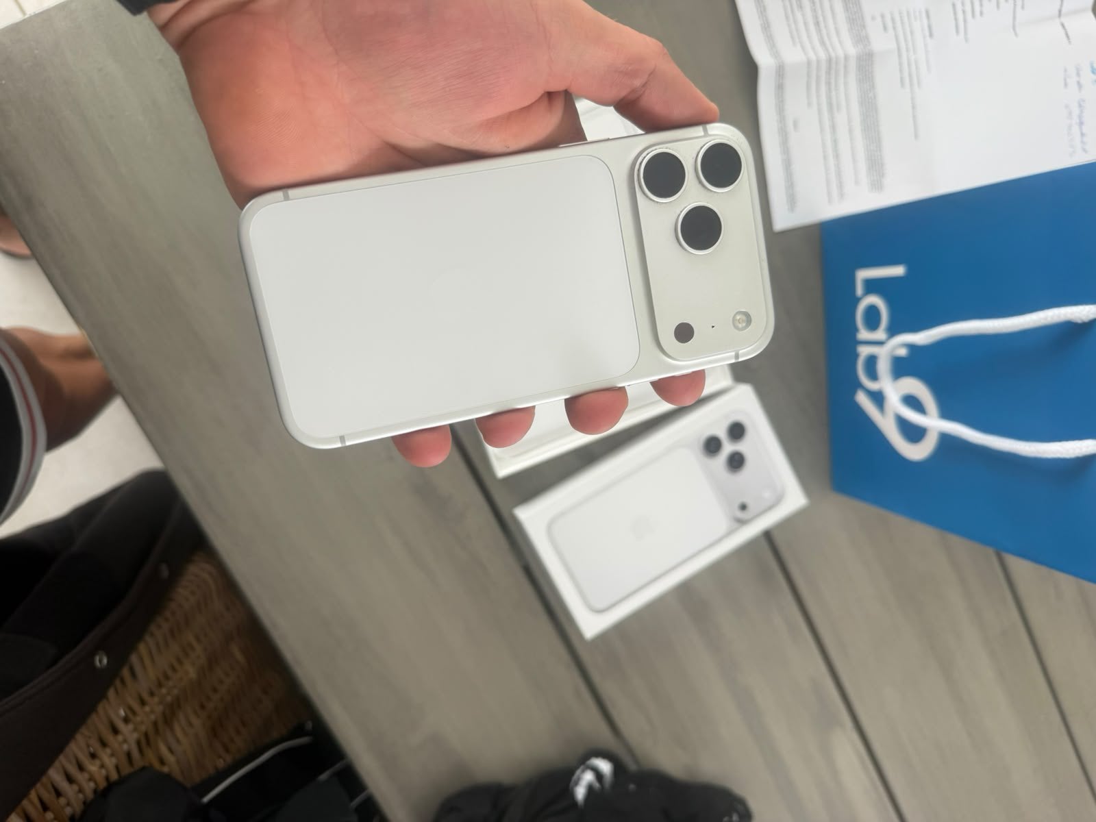 Iphone 17pro Max silver 256GB, Zo goed als nieuw, 98 %, Zilver, Ophalen