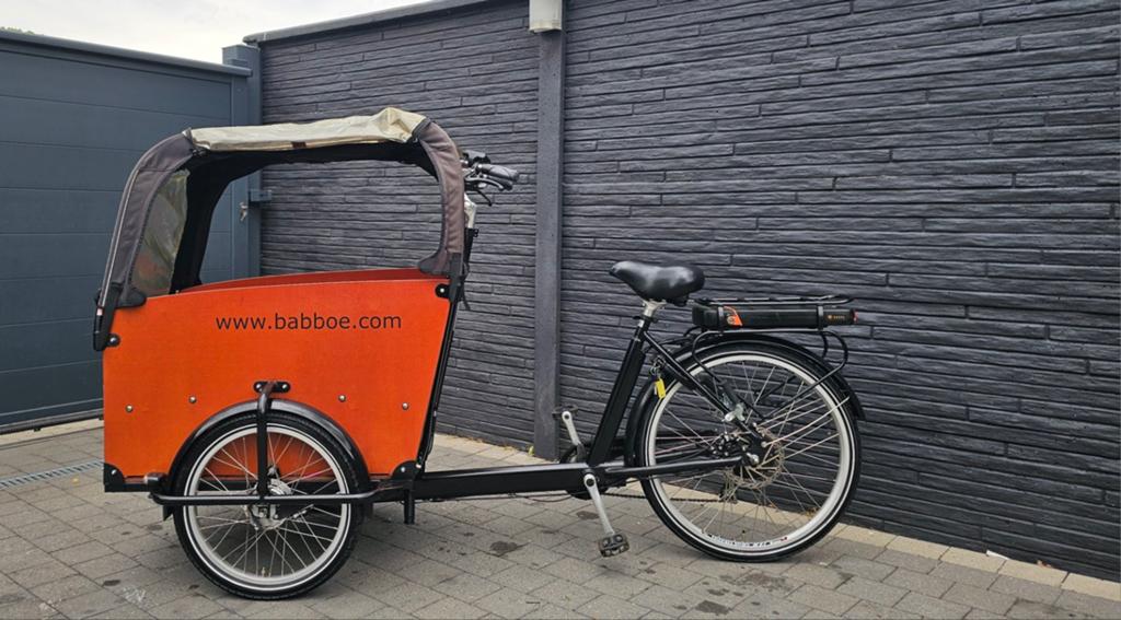 Babboe big elektrische bakfiets frame GEKEURD. Topstaat, Vélos & Vélomoteurs, Vélos | Vélos avec bac, Comme neuf, 4 enfants ou plus