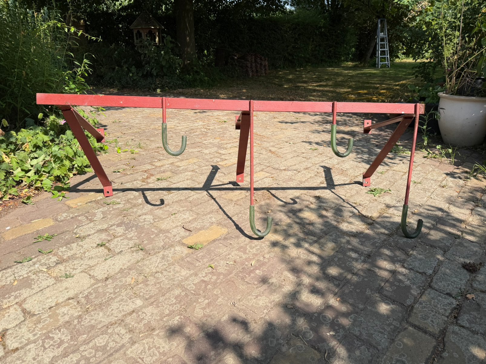 Stevig metalen fietsrek, Ophalen, Gebruikt