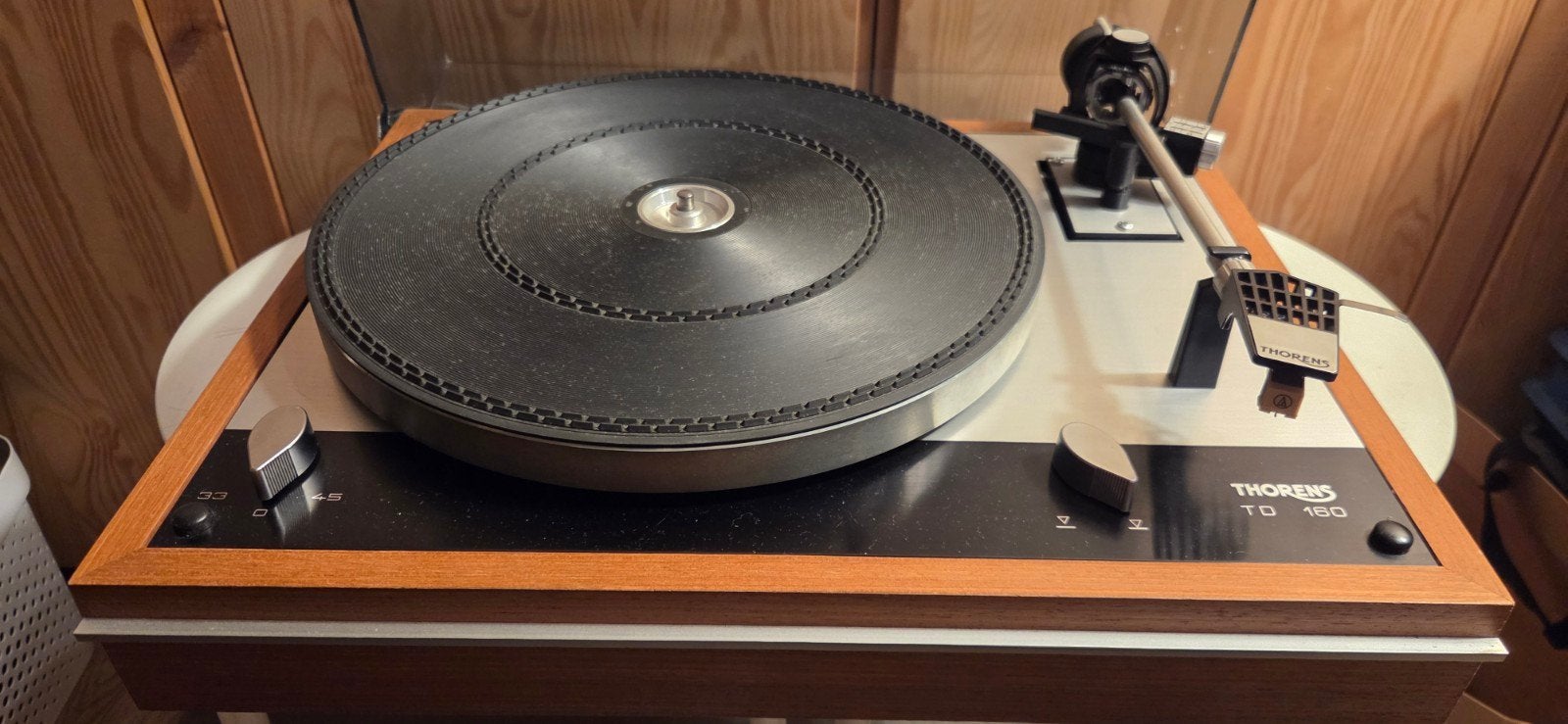 thorens td 160 in zeer goede staat!, Audio, Tv en Foto, Ophalen, Refurbished, Platenspeler, Thorens