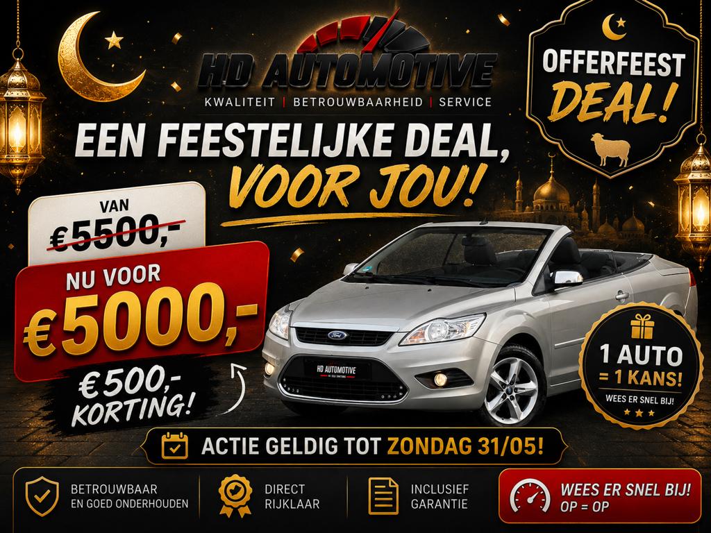 Ford Focus Cabrio/Coupe 1.6i - Clima  - 12M Garantie, Autos, Ford, Focus, Achat, Entreprise, Garantie prolongée