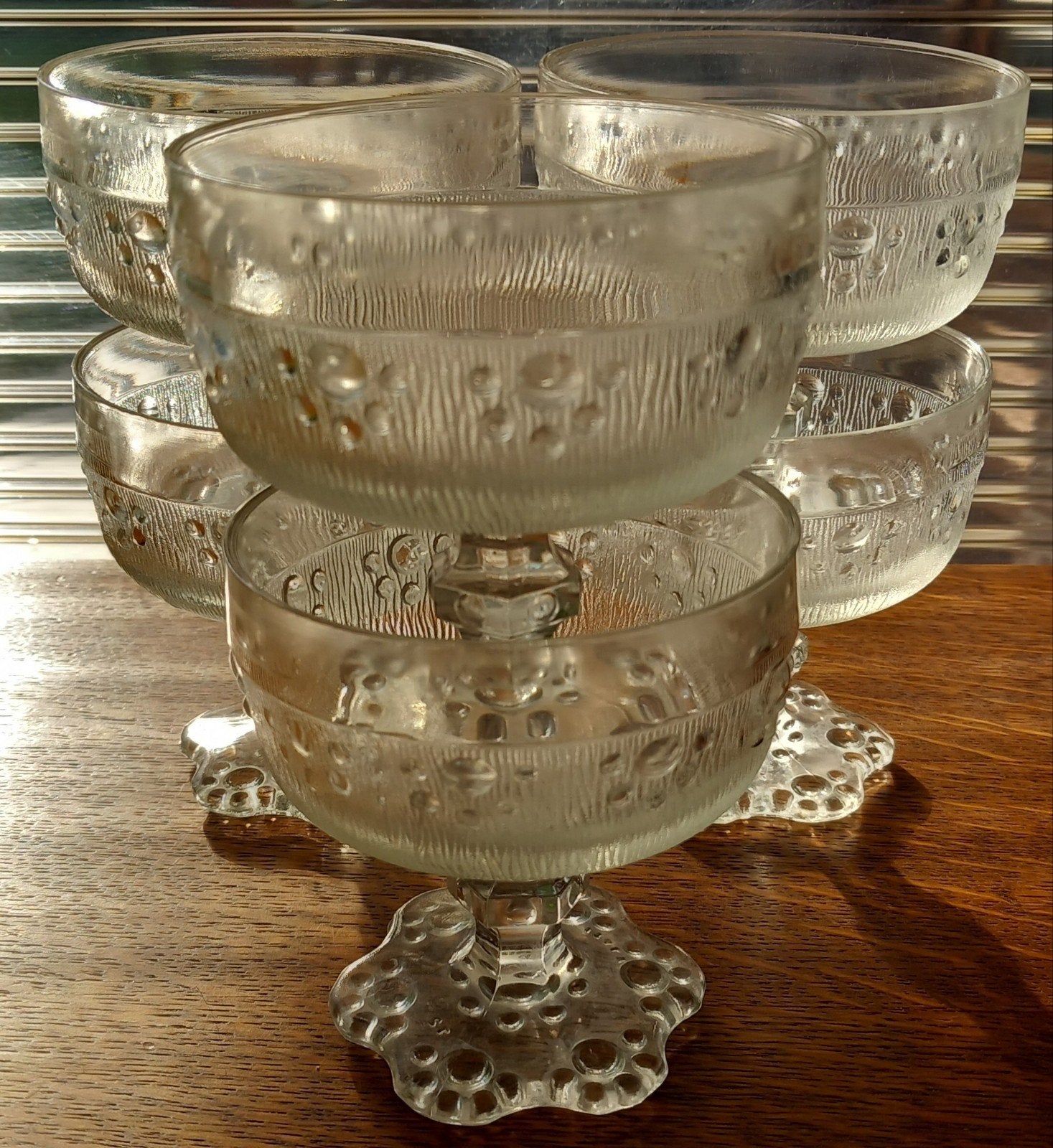 6 coupes à glace ou desserts vintage Masserini Barocco, Enlèvement