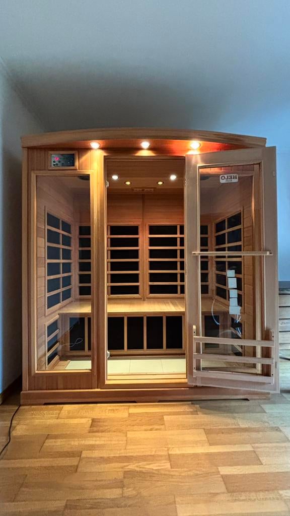 Infraroodsauna 3 pers, Sport en Fitness, Sauna, Ophalen, Zo goed als nieuw