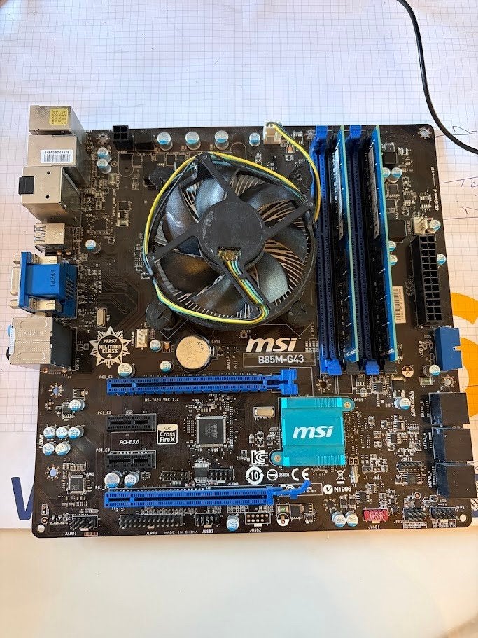 MSI B85M-G43  i7-4770  32 GB DDR3, Enlèvement ou Envoi, DDR3, Utilisé, LGA 1150