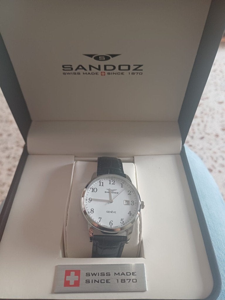 Montre, Handtassen en Accessoires, Horloges | Heren, Overige merken, Leer, Staal, Verzenden