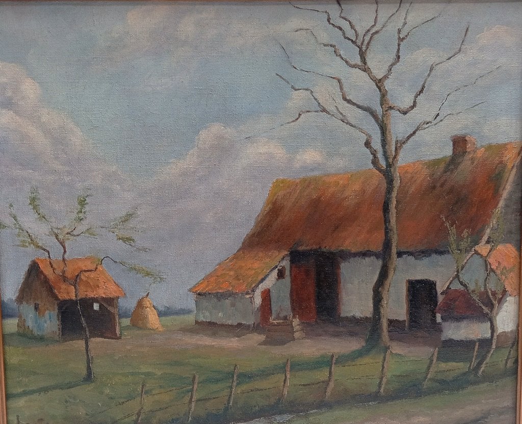 PEINTURE ANCIENNE SIGNÉE (LEHTO ? LESTO ? ), Enlèvement ou Envoi