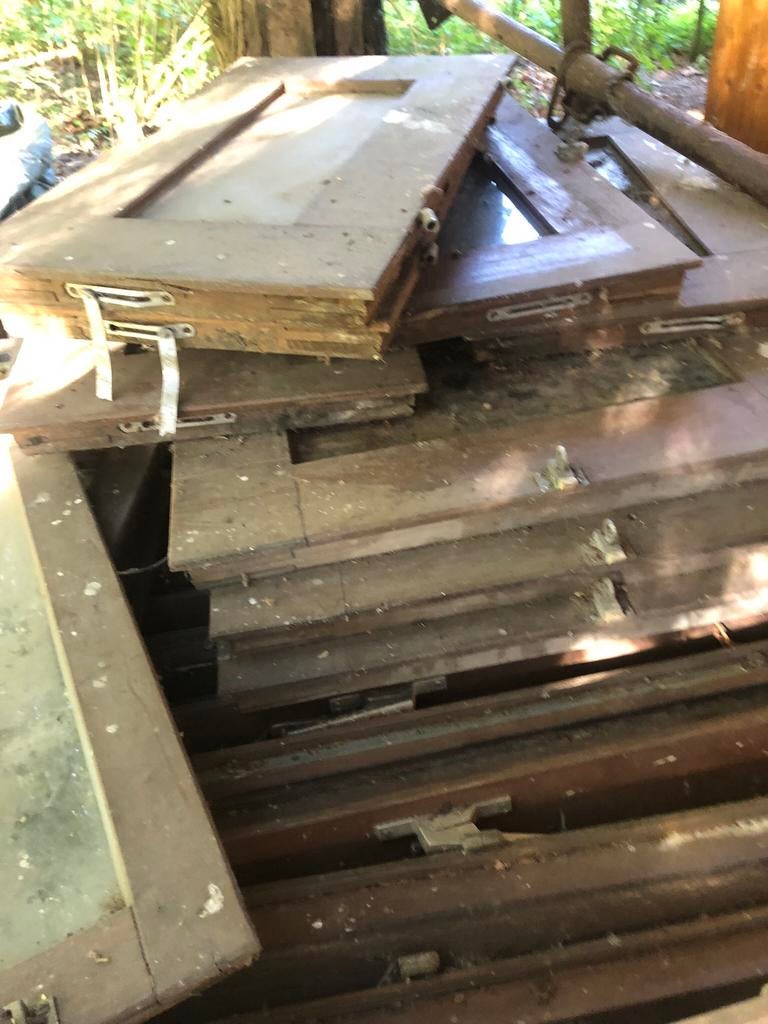 Heleboel ramen zonder kader, Doe-het-zelf en Bouw, Ophalen, Gebruikt