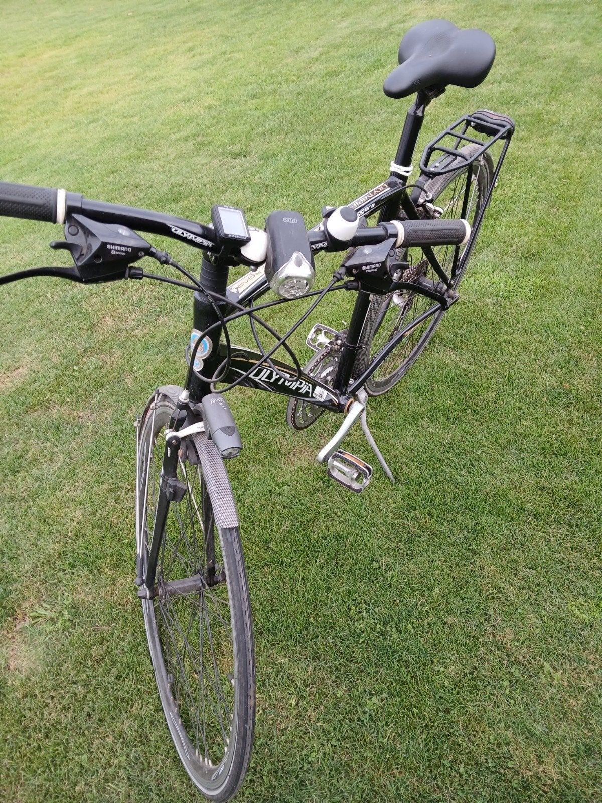 zwarte herenfiets, Ophalen
