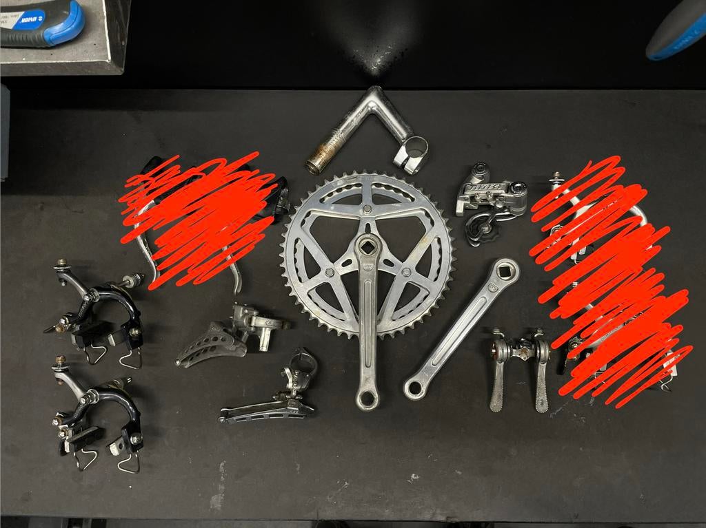Diverse Retro Shimano Dura-Ace onderdelen, Fietsen en Brommers, Ophalen, Gebruikt