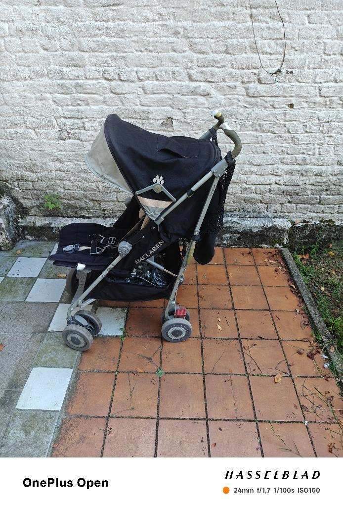 XLR techno kinderwagen (Mc Laren) + adapters + voetenzak, Kinderen en Baby's, Kinderwagens en Combinaties, Ophalen, Kinderwagen
