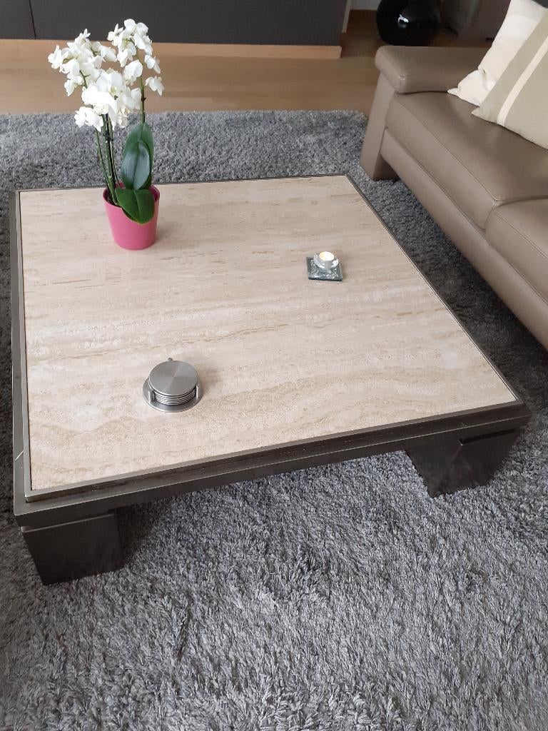 table basse, Maison & Meubles, Enlèvement, Utilisé, Carré