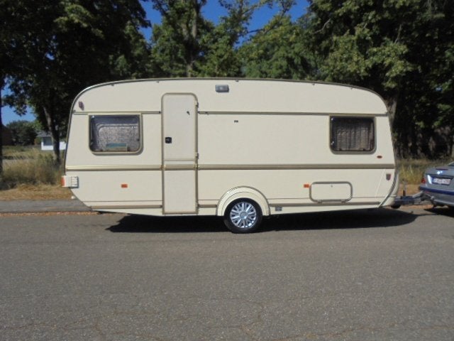 tabbert 515,met tent,dwarsbed,toiletruimte+MOVER zeer mooi-, Schokbreker, Rondzit, Tabbert, Bedrijf