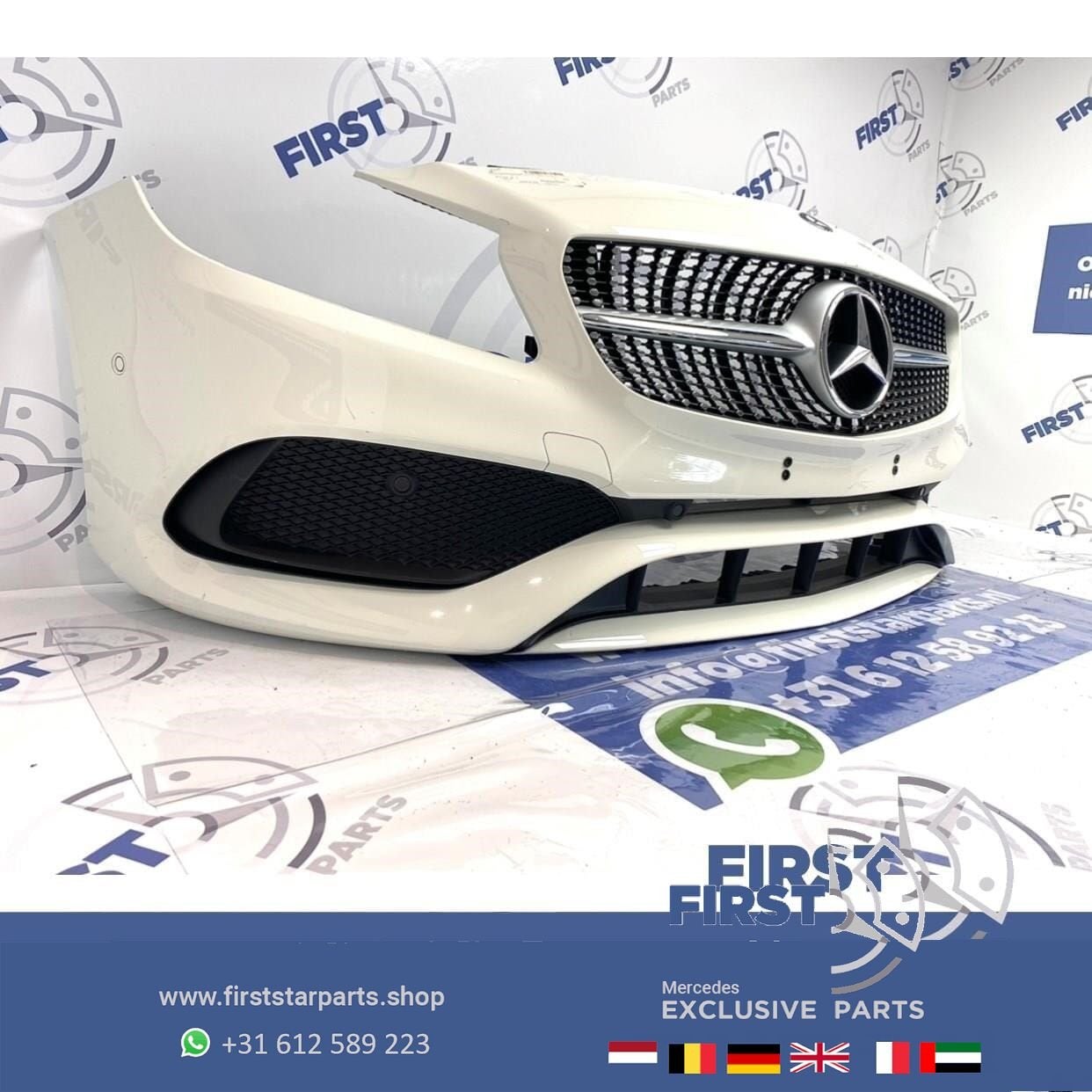 W176 FACELIFT AMG Voorbumper WIT Mercedes A Klasse 2018 comp, Utilisé, -, Avant, -