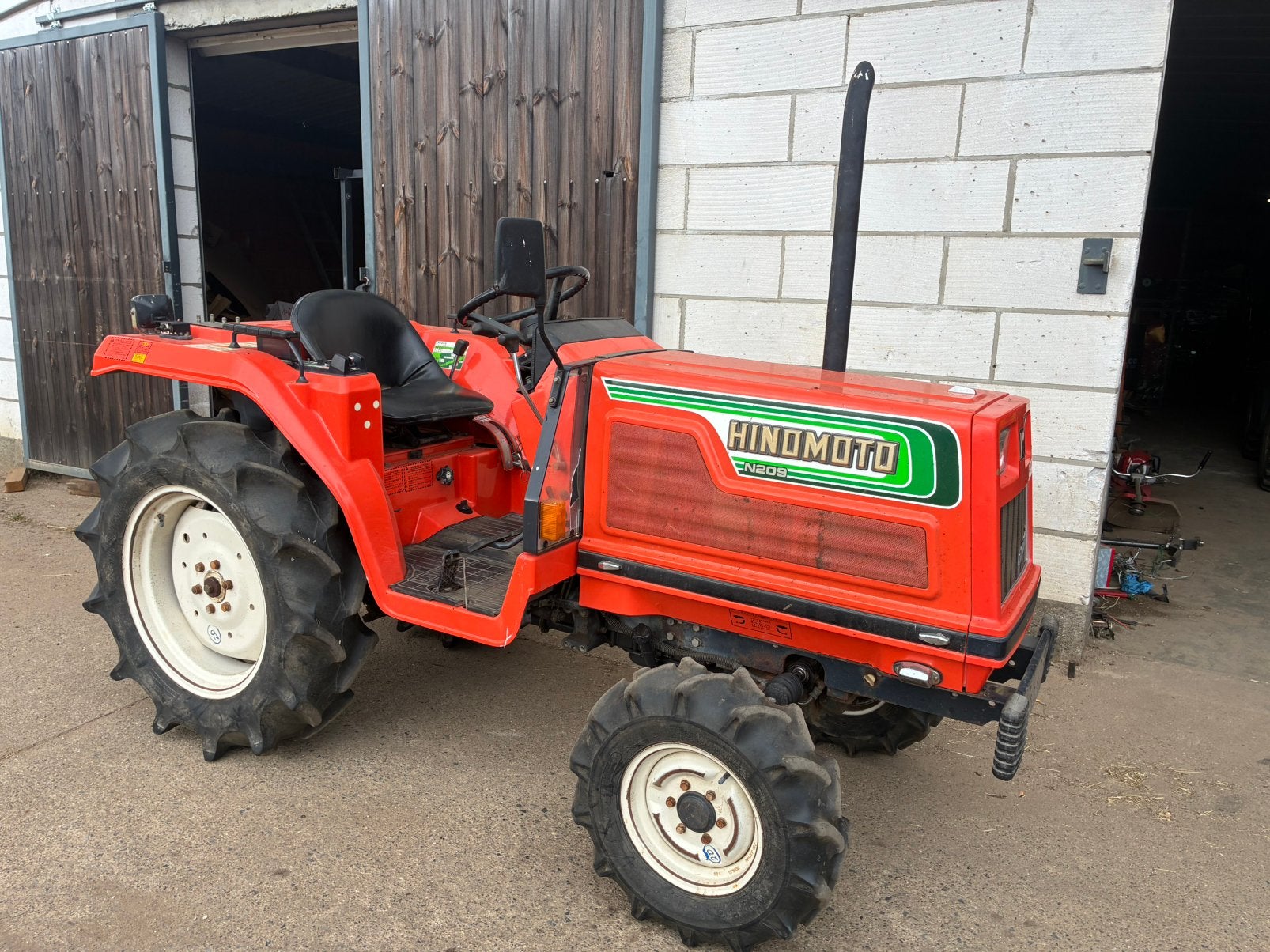 Zware minitractor 21pk, Ophalen