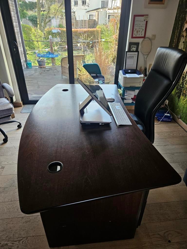 meuble bureau brun en beau bois plein. dépêchez vous, Maison & Meubles, Enlèvement