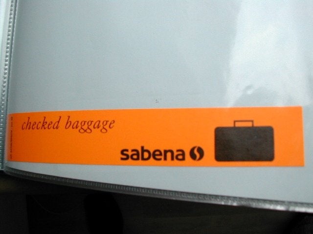Bagage passager Sabena Label #012 — Bagages enregistrés, Collections, Enlèvement ou Envoi, Neuf
