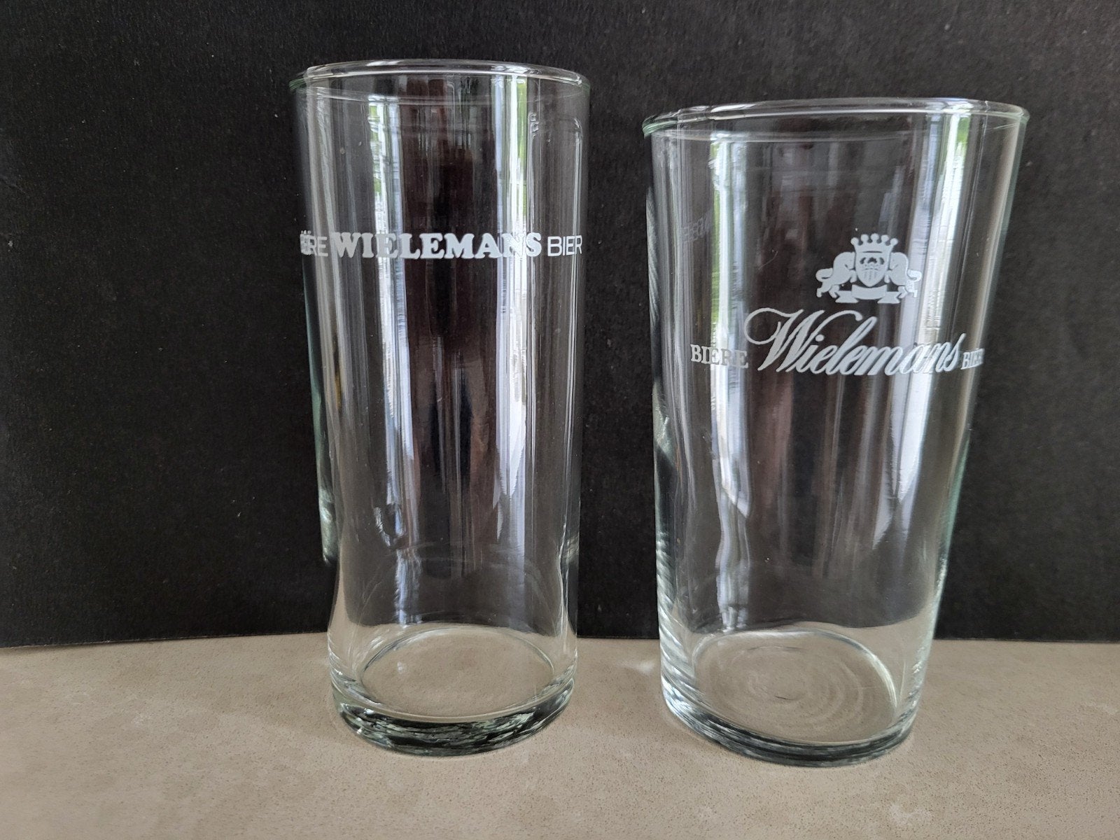 2 glazen Wielemans, Ophalen of Verzenden, Nieuw, Bierglas
