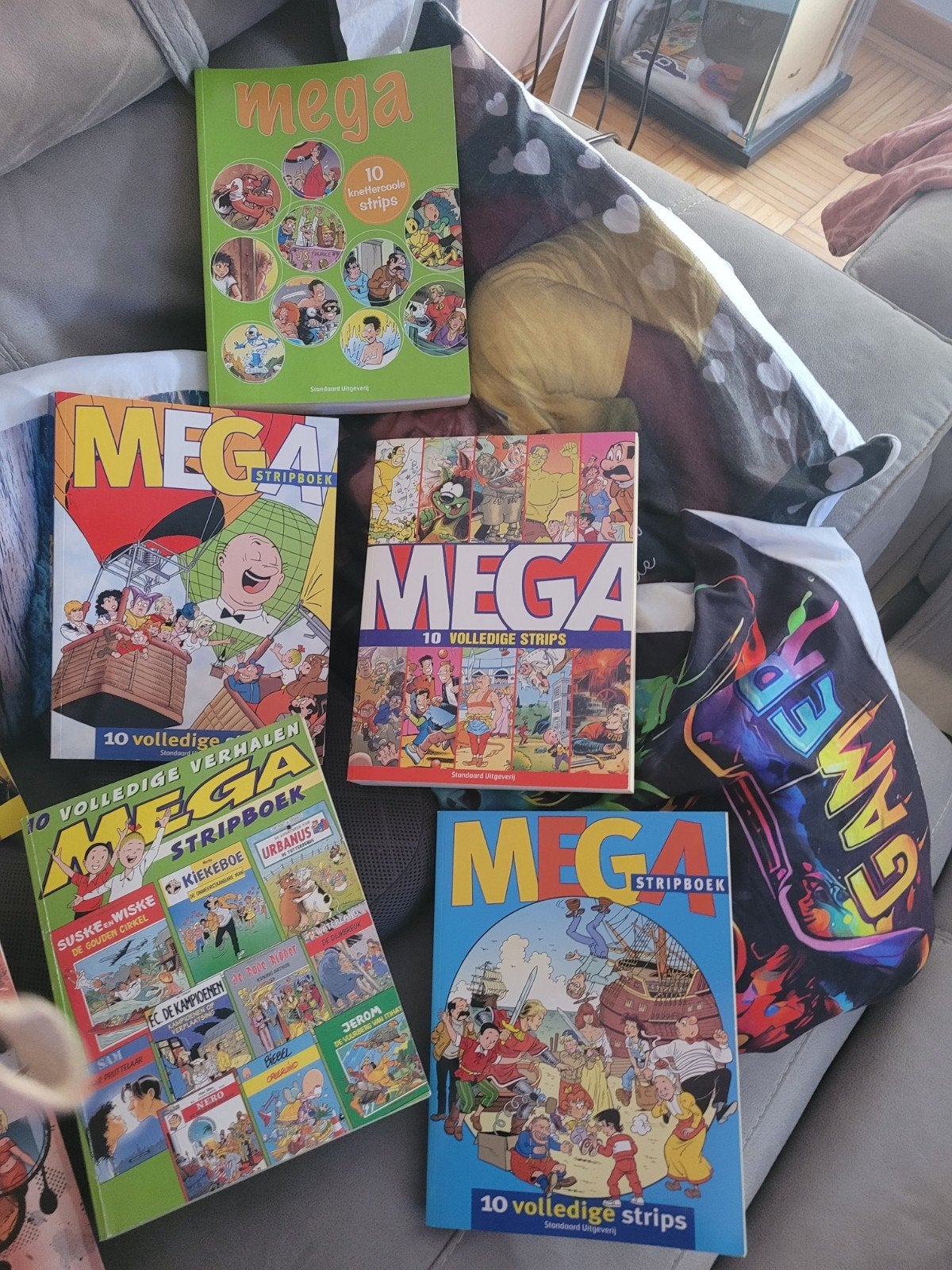 mega strips 7 stuks elk met 10 verhalen, Ophalen