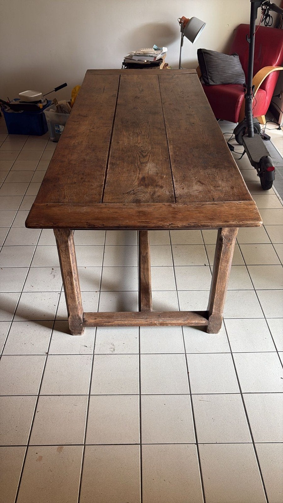 Authentieke kloostertafel, Ophalen