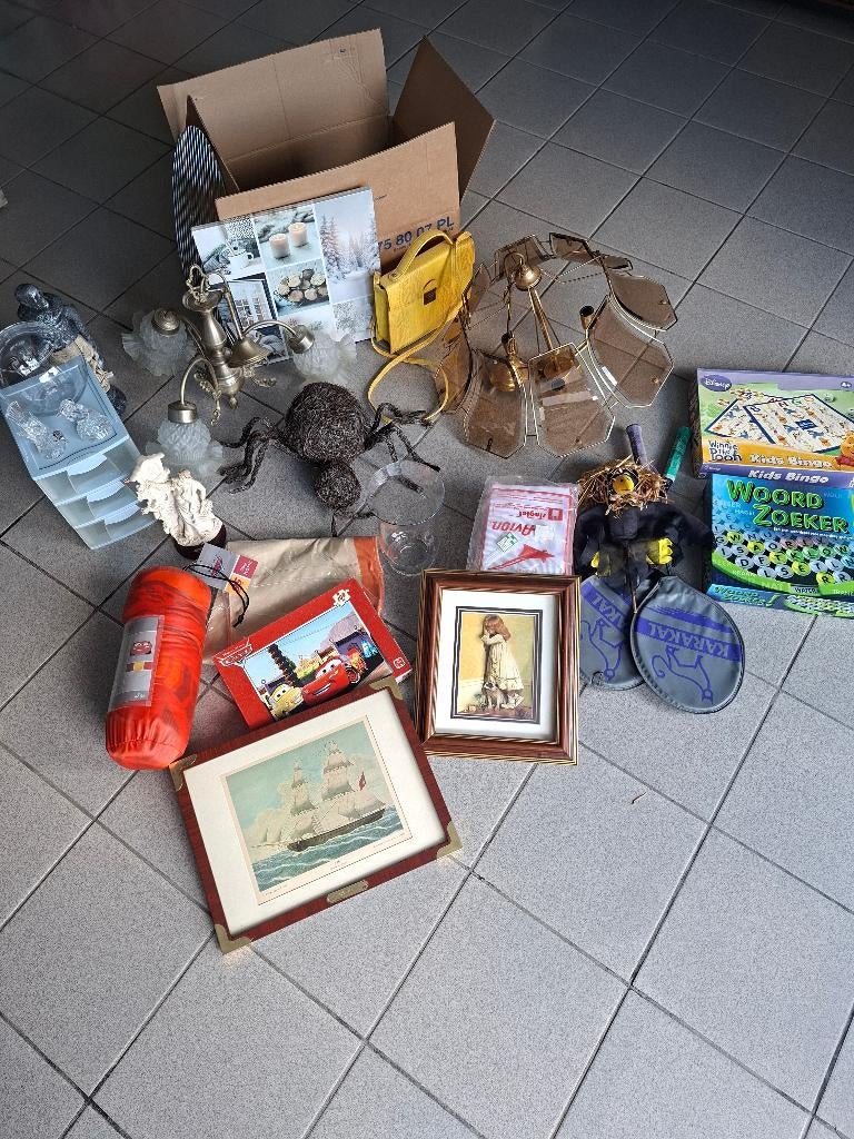 Allerlei spullen voor rommelmarkt, Diversen, Ophalen, Gebruikt
