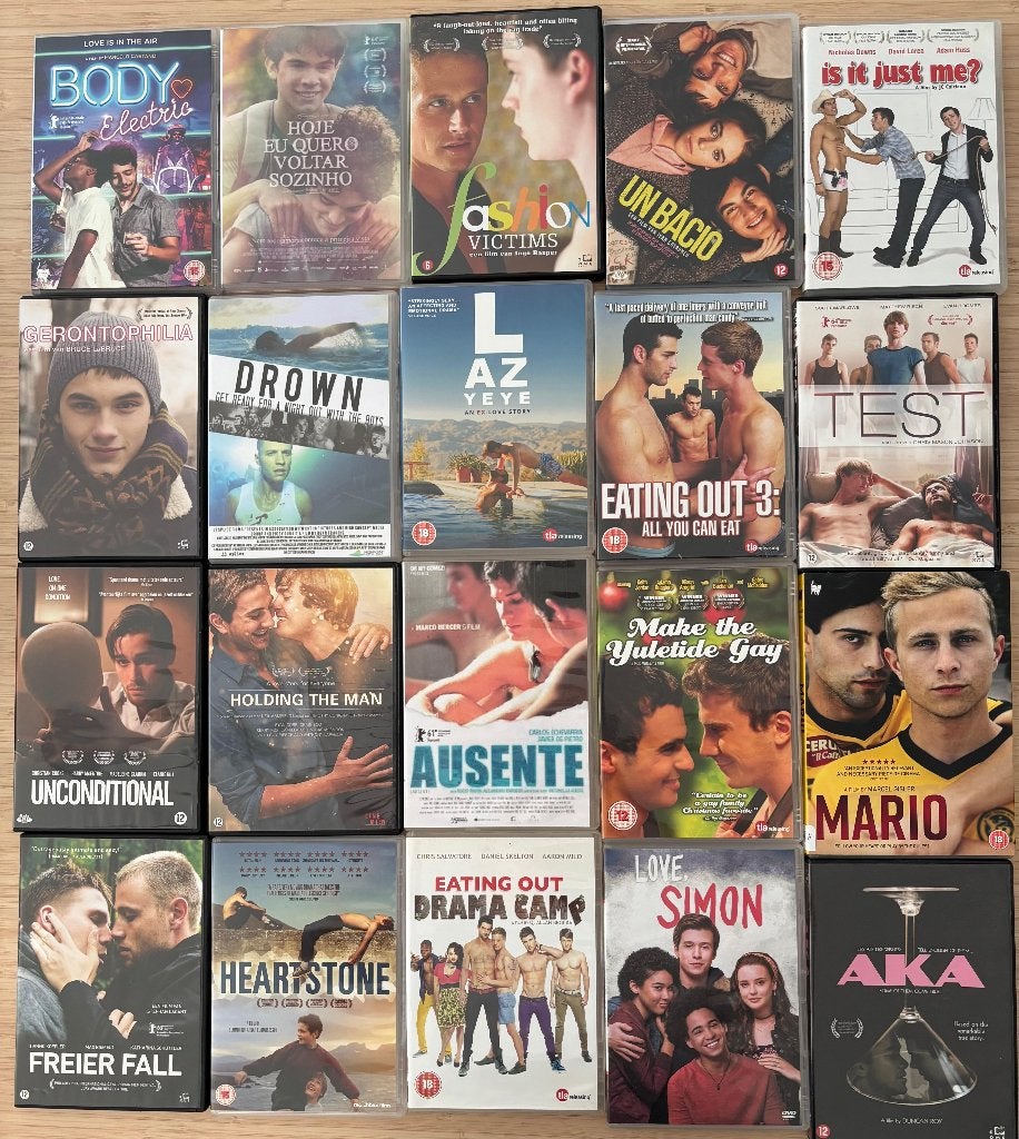 Collection de DVD gay - 20 films, À partir de 16 ans, Enlèvement, Utilisé, Romance