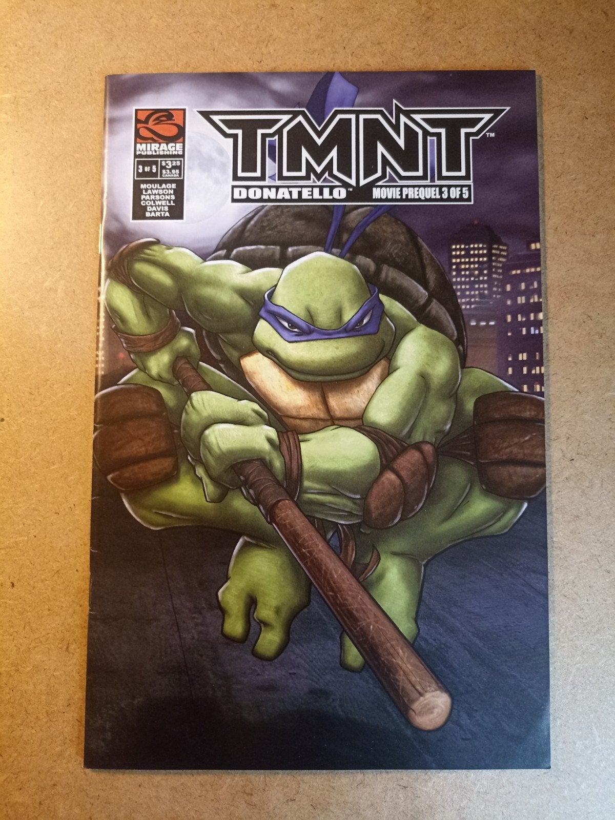 TMNT Donatello Movie Prequel #3 (2007) - Mirage Studios, Livres, BD | Comics, Comme neuf, Enlèvement, Comics, Bill Moulage
