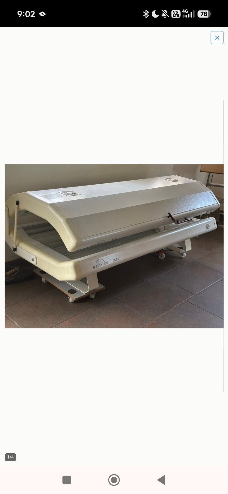 Zonnebank,met hemel en lampen weg wegens plaatsgebrek, Electroménager, Solarium, Banc solaire & Bronzage facial, Enlèvement