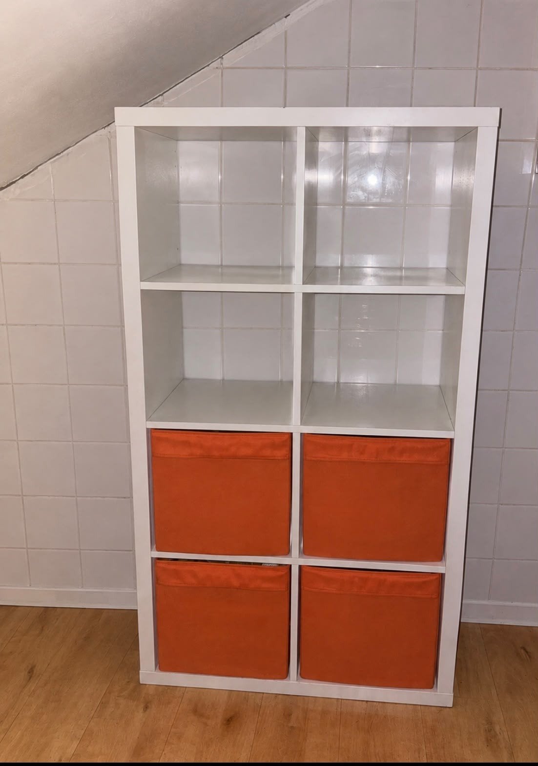 Étagère ikea, blanc, 8 rangements (+4 paniers offerts), 25 à 50 cm, Moins de 100 cm, Comme neuf, 100 à 150 cm