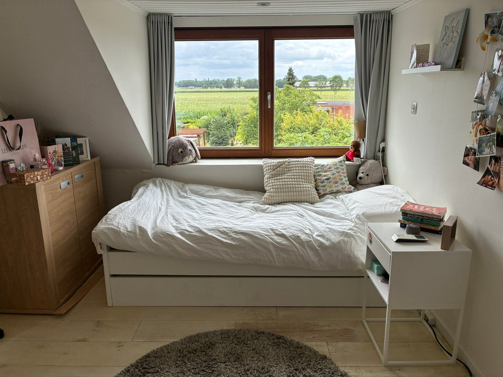 Sterk eenpersoonsbed dat uitzet tot tweepersoonsbed, Huis en Inrichting, Slaapkamer | Bedden, Ophalen, Verstelbaar, 90 cm, Eenpersoons