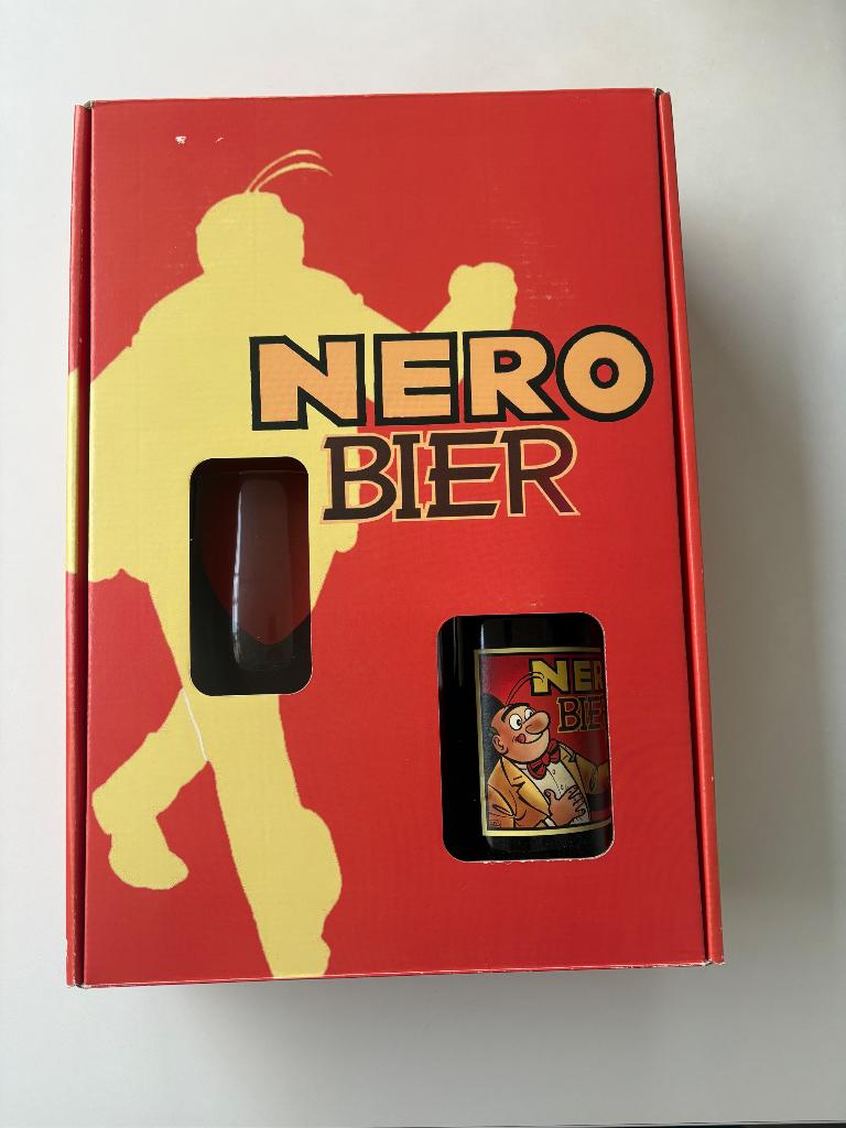 Nero bier in originele verpakking, Verzamelen, Stripfiguren, Ophalen of Verzenden, Overige figuren, Zo goed als nieuw, Gebruiksvoorwerp