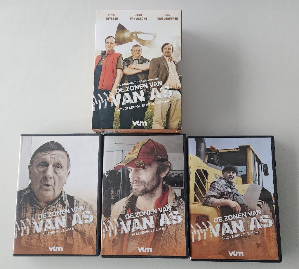DVD box : De Zonen van Van As seizoen 1, Enlèvement ou Envoi