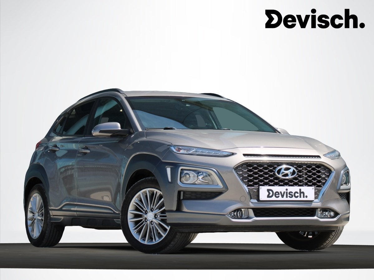 Hyundai KONA 1.0T Launch Edition *CAM*TREKHAAK*CLIMATEC*, Auto's, Hyundai, Voorwielaandrijving, Stof, Gebruikt, Zwart