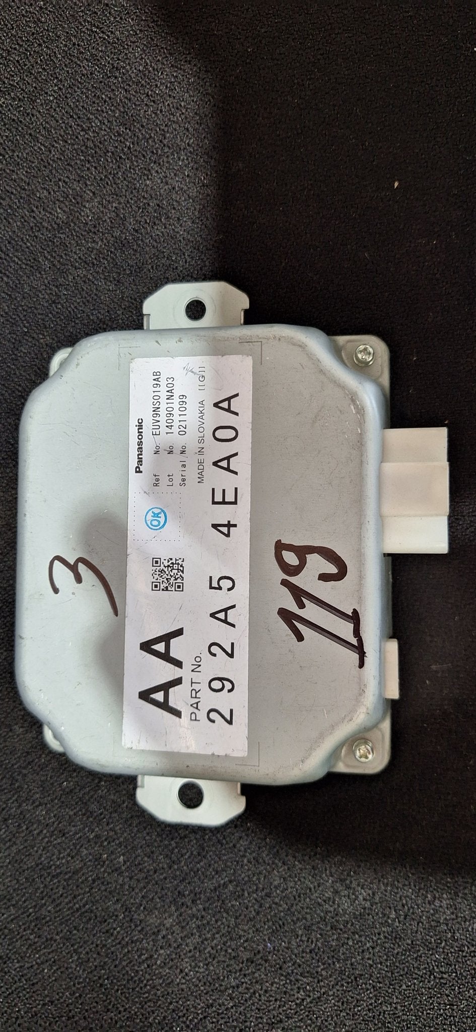 Originele Airbag Stuurmodule Computer Panasonic - 292A54EA0A, Gebruikt, -, -, Ophalen of Verzenden