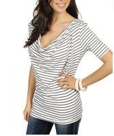 Gestreept tshirt van Velvet Kitten - Maat small, Ophalen of Verzenden, Grijs
