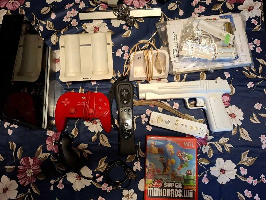 Nintendo Wii Black, Enlèvement ou Envoi, Utilisé, Avec 3 manettes ou plus, Avec jeux