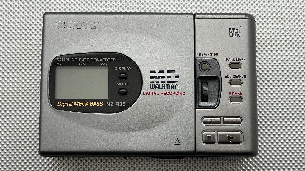Sony MZ-R35 Minidisc Walkman, Enlèvement, Lecteur MiniDisc