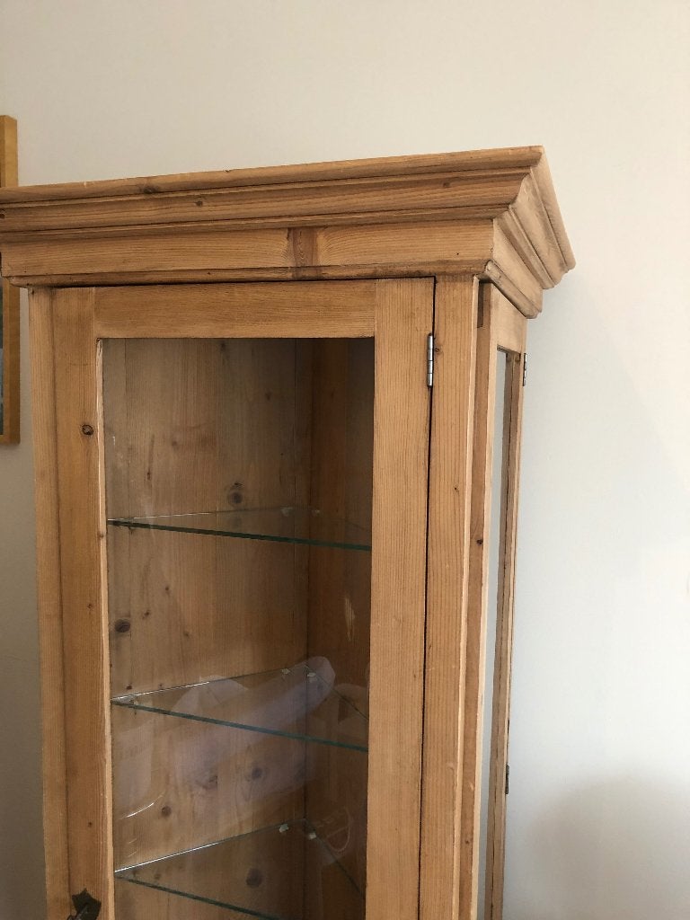 Vitrinekast, Huis en Inrichting, Kasten | Vitrinekasten, Ophalen, Eikenhout, 150 tot 200 cm, 50 tot 75 cm
