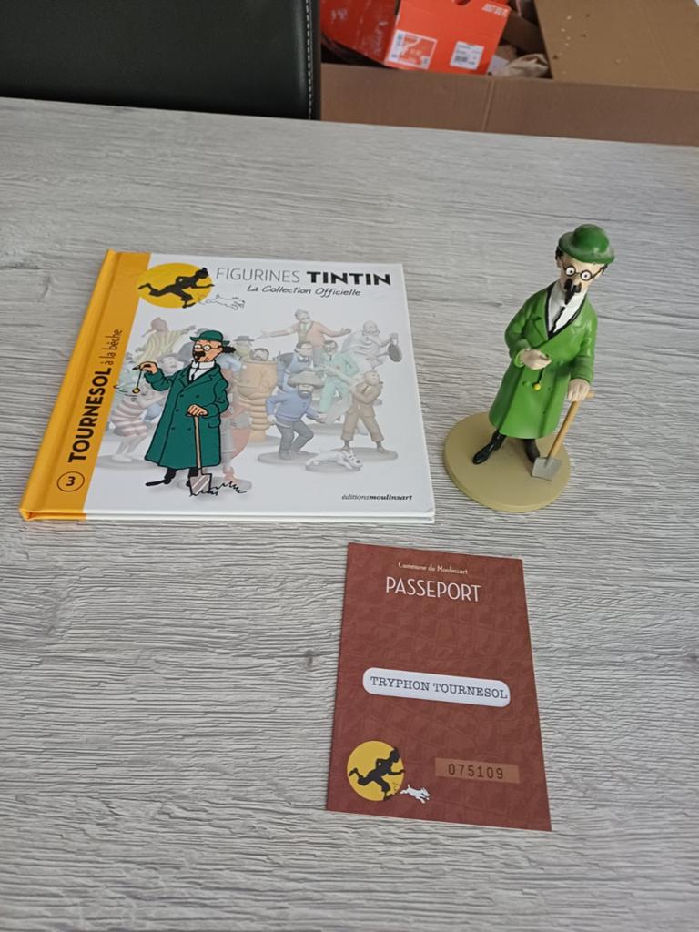 Figuur Sunflower nummer 3, officiële Moulinsart-collectie, Ophalen of Verzenden, Kuifje, Zo goed als nieuw, Beeldje of Figuurtje
