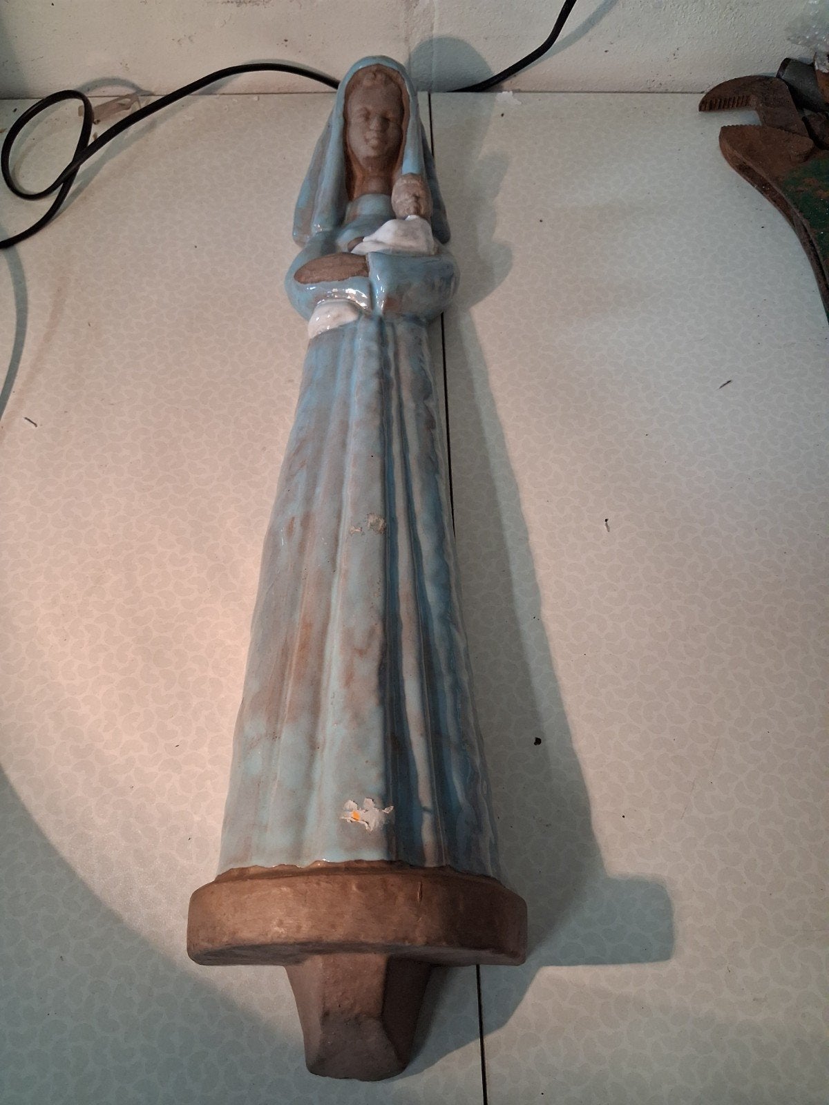 Keramiek Paul Sersté Maria met kind wanddecor, Enlèvement