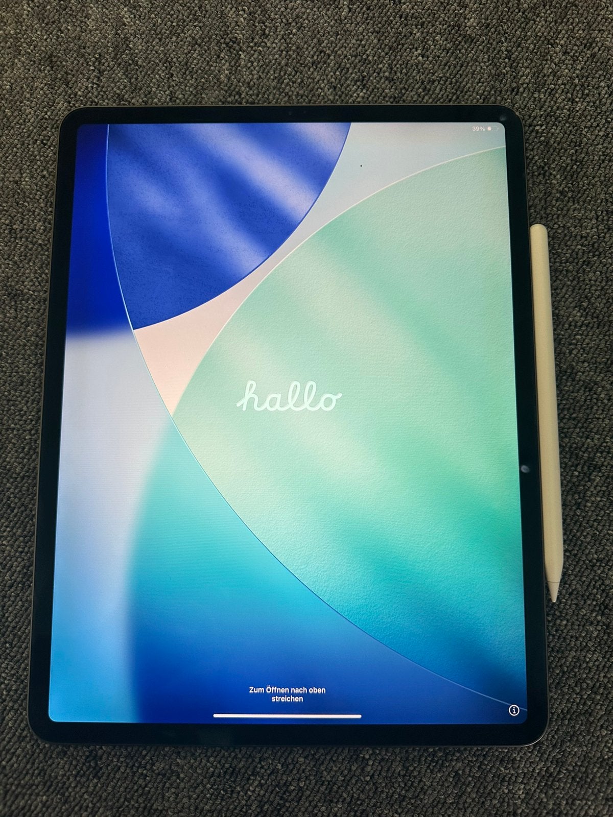 Ipad pro 12.9 inch (3de gen) + apple pen, Gris, Enlèvement ou Envoi, 13 pouces ou plus, Comme neuf