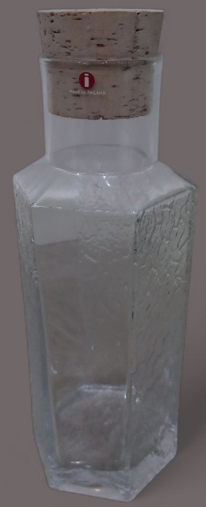 Carafe Littala Kalinka. design de Timo Sarpaneva, Antiquités & Art, Antiquités | Verre & Cristal, Enlèvement ou Envoi