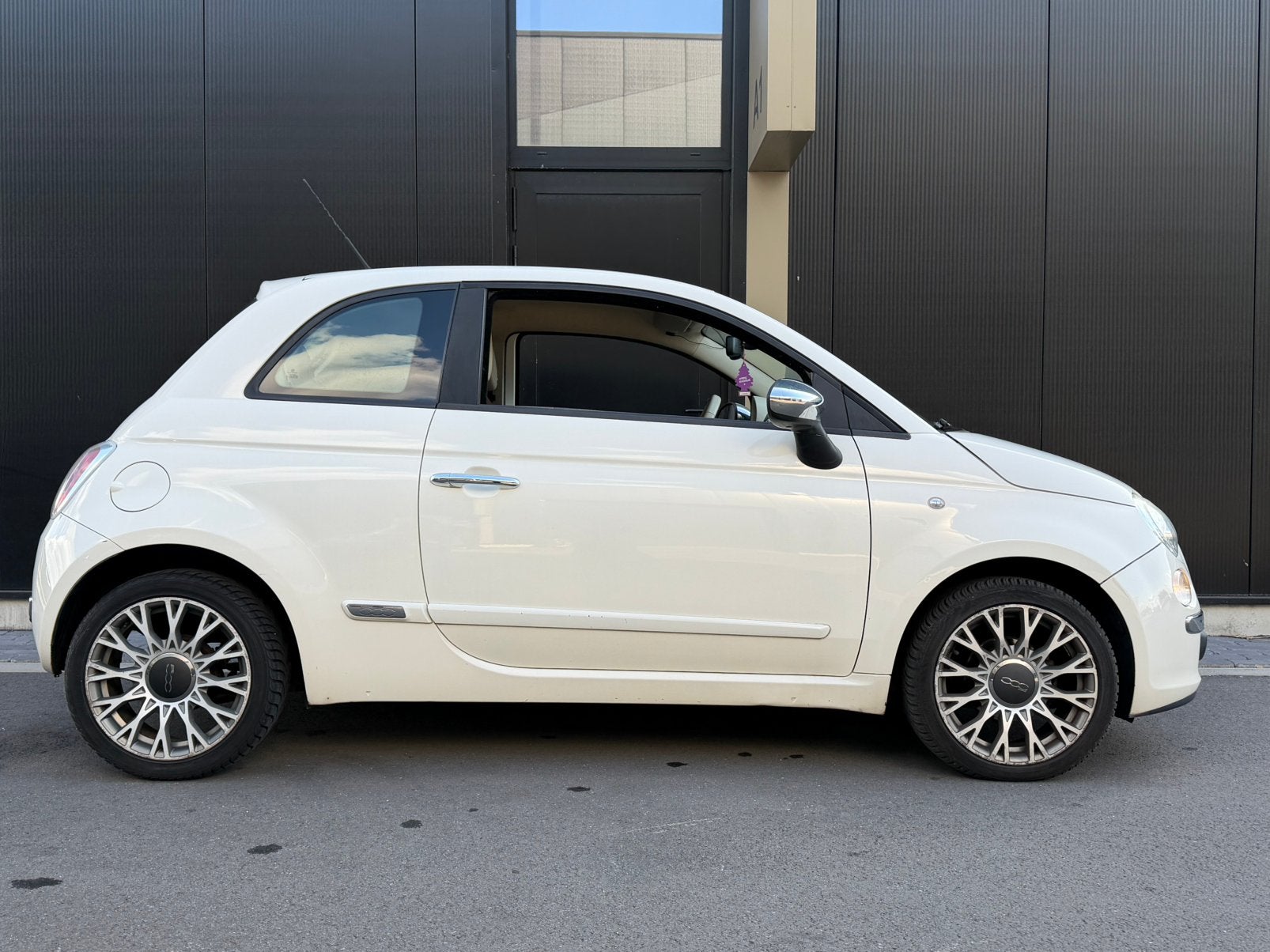 Fiat 500 Essence Clim carnet Contrôle Ok, Auto's, Dex, Wit, Leder, Handgeschakeld