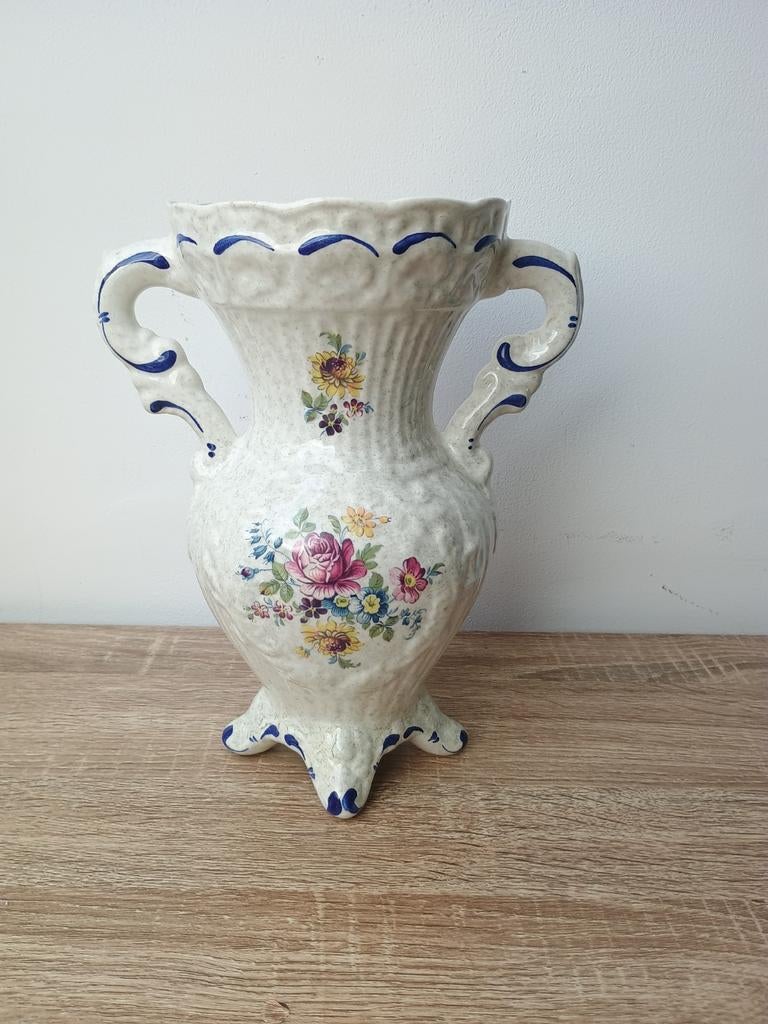 Vase ancien porcelaine italienne L.C.S ITALY, Enlèvement ou Envoi
