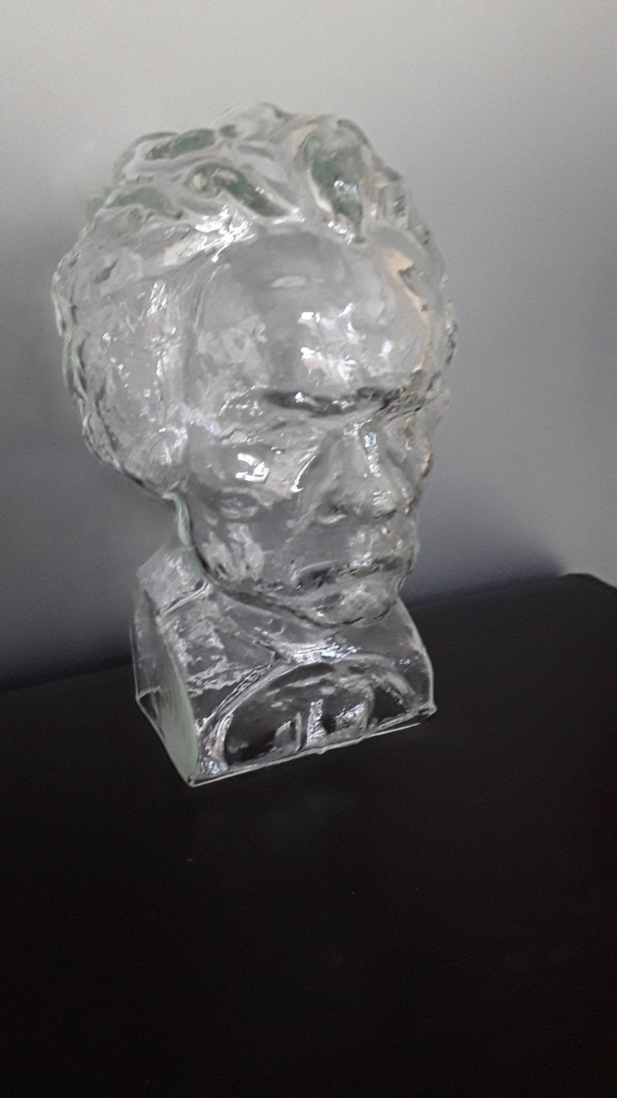 Glazen Ludwig Van Beethoven hoofd : By ingrid Glas, Antiek en Kunst, Ophalen of Verzenden