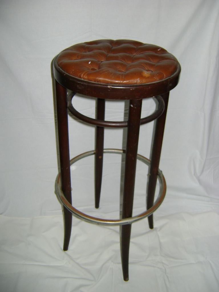 tabouret haut de bar ancien, 1 tabouret, Enlèvement, Utilisé, Bois