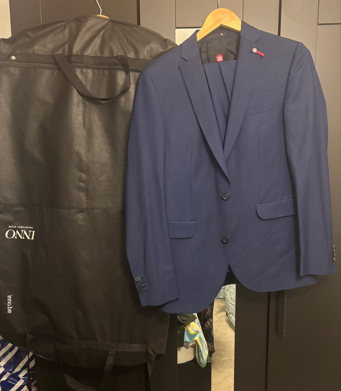 Kostuumpak heren, Ophalen, Zo goed als nieuw, Maat 48/50 (M), Blauw