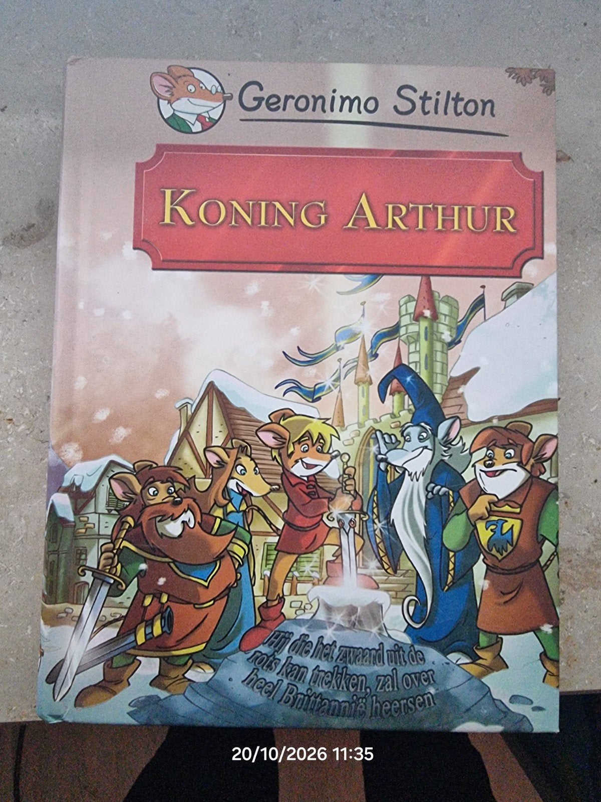 Geronimo Stilton - Koning Arthur, Ophalen, Geronimo Stilton