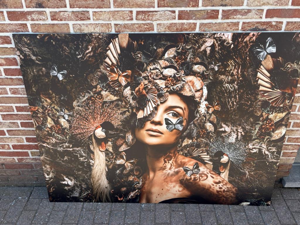 Aluminiumplaat met print. 1.60m op 1.20 m, Huis en Inrichting, Woonaccessoires | Wanddecoraties, Ophalen, Met ophangsysteem